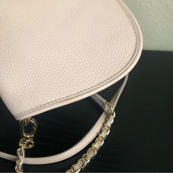 Tory Burch Britten Pale Pink Leather Crossbody Clutch Bag - Picture 9 of 15